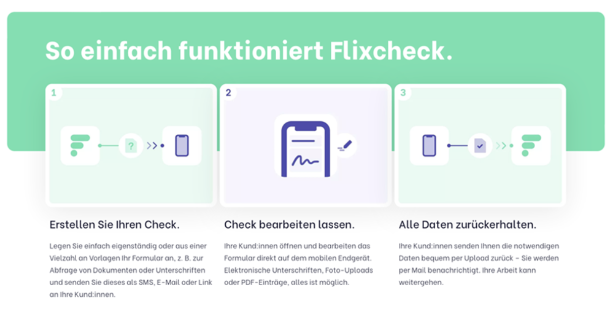 Flixcheck in 3 Schritten